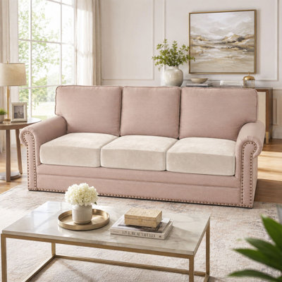 Velvet Stretch Sofa Cushion Covers Set of 3
