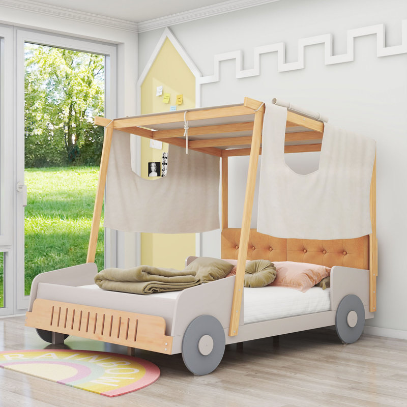 Lit plateforme tapissier Jenrette, Double