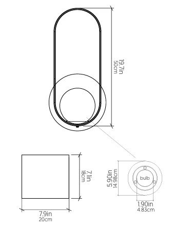 Sfera 1 - Light Armed Sconce, Imbuia