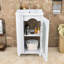 Meuble-lavabo autoportant simple avec lavabo en céramique, tablette réglable et porte-papier hygiénique-322910854