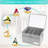 Shoe Organizer For Closet, Fits 16 Pairs, Large Shoe Box Storage Containers, Clear Foldable Shoe Storage Bins W/Bottom Support, Gray