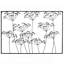 Fleurs de prairie abstraites, 43,25 po