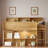 Loft Bed With Multiple Storage Shelves, Desk And Led-824894040