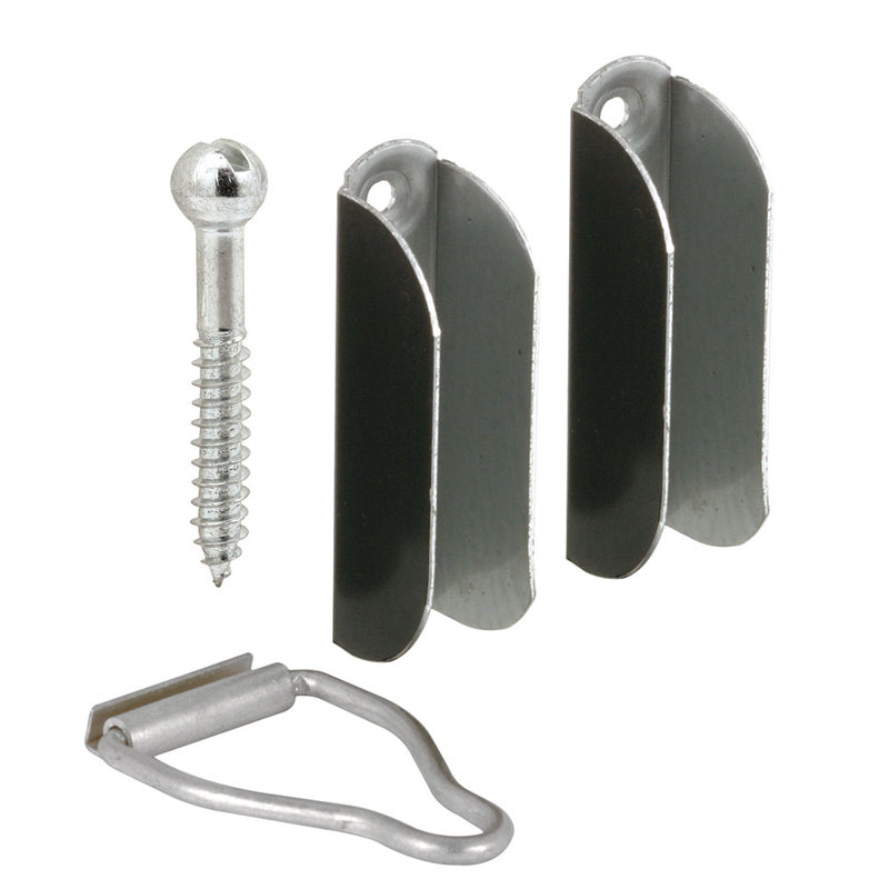Hanger And Latch Set, 1-9/16 In. X 1-1/2 In., For Use With Double Hung Wood Windows, 3/8 In., Bronze, Bronze