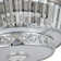 Tikia 42" Colourful variable light crystal Bluetooth fan light and retractable fans