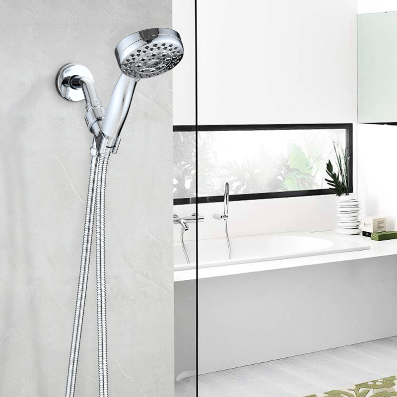 5 Adjustable Mode Handheld Shower, High , , Abs Produced Shower With Modes, Head, Chrome