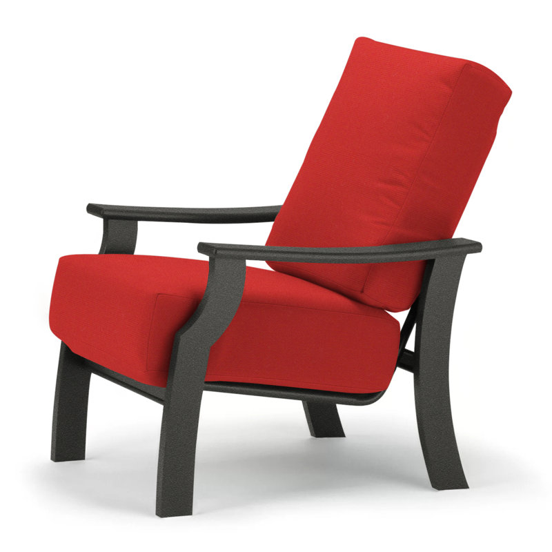 St. Catherine Outdoor Lounge Chair, Red 1A, Textured Graphite