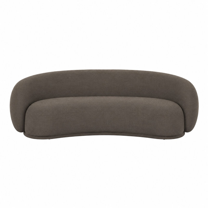 Kendall 90" Java Brown Textured Chenille Sofa