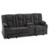 Power Reclining Sofa with Heat and Massage, USB Ports, Cup Holders, 3-Seat Dual Recliner Sofa