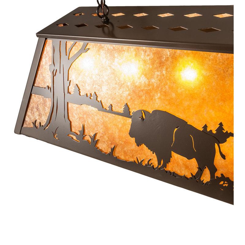 Rustic Lodge 6 - Light Pendant, 16" H x 17" W x 48" L