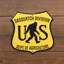 Plaque en métal Bigfoot US Sasquatch Division Dept.