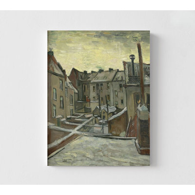 Houses Seen From The Back By Vincent Van Gogh, House Wall Decor, City View Print, Old City Wall Art, Van Gogh Famous Painting Print