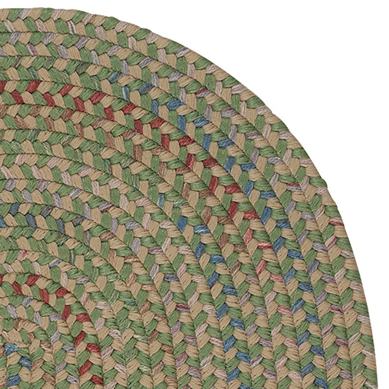 Tapis de palmier tressé Nurullah, Ovale 11 pi x 14 pi