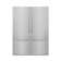 60" Built-in 4-Door French Door Freezer Refrigerator with Internal Water and Ice Dispenser in DuraSnow® Stainless Steel