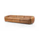 Adele 140" Genuine Leather 3 - Piece Modular Sofa