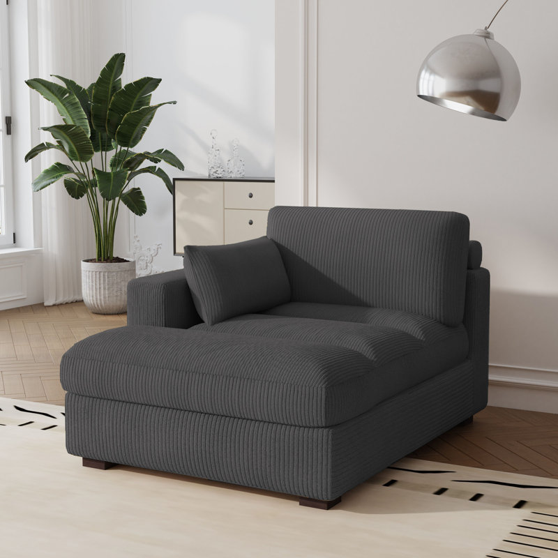 Bentura Chaise Lounge, Left Hand Facing, Grey