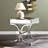Skakke Mirrored Glass Top End Table-1581580673