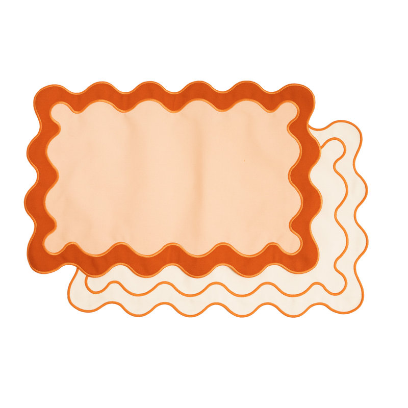 Polyester Rectangle Placemats, Pink