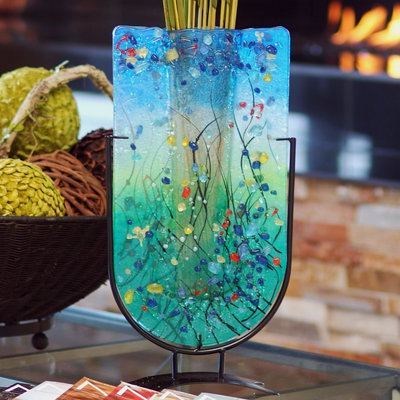Ronneshia Glass Floor Vase 1