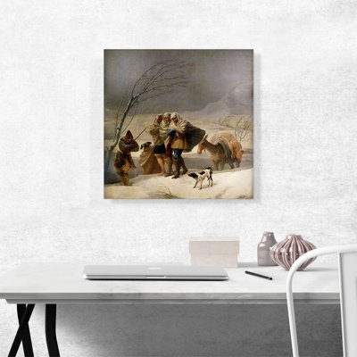 " The Snowstorm Winter 1787 " by Francisco De Goya Painting Print