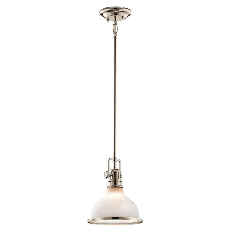 Zehr 1 - Light Single Pendant, Polished Nickel