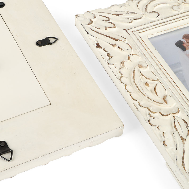 Kinley White Wood Picture Frame, 9.45" x 11.42"