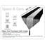 Crushed Velvet Embossed Tasselled Table Runner Sparkle Diamante Decorative Dinning Table Runner, Wrinkle Free W33 X L183cm, Black-747664694