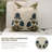 Fabdivine Badshah Block Print Pillow Cover Handmade Linen Decorative Cushion for Sofa & Bed, Artisan Home Décor-14x14 Inch-110562849-110562850