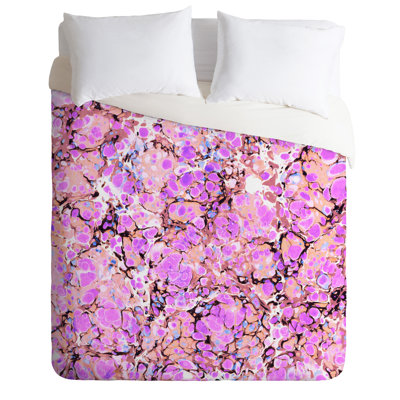 Housse de couette lilas marble bubble