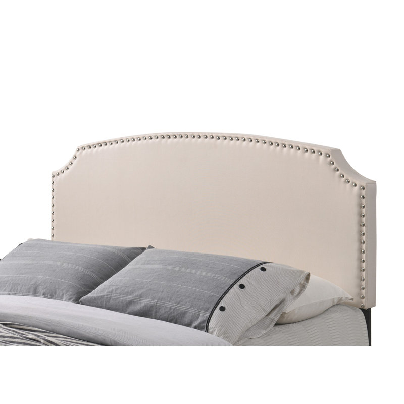 Lit tapissier standard à profil bas Thornaby, Beige, Plein