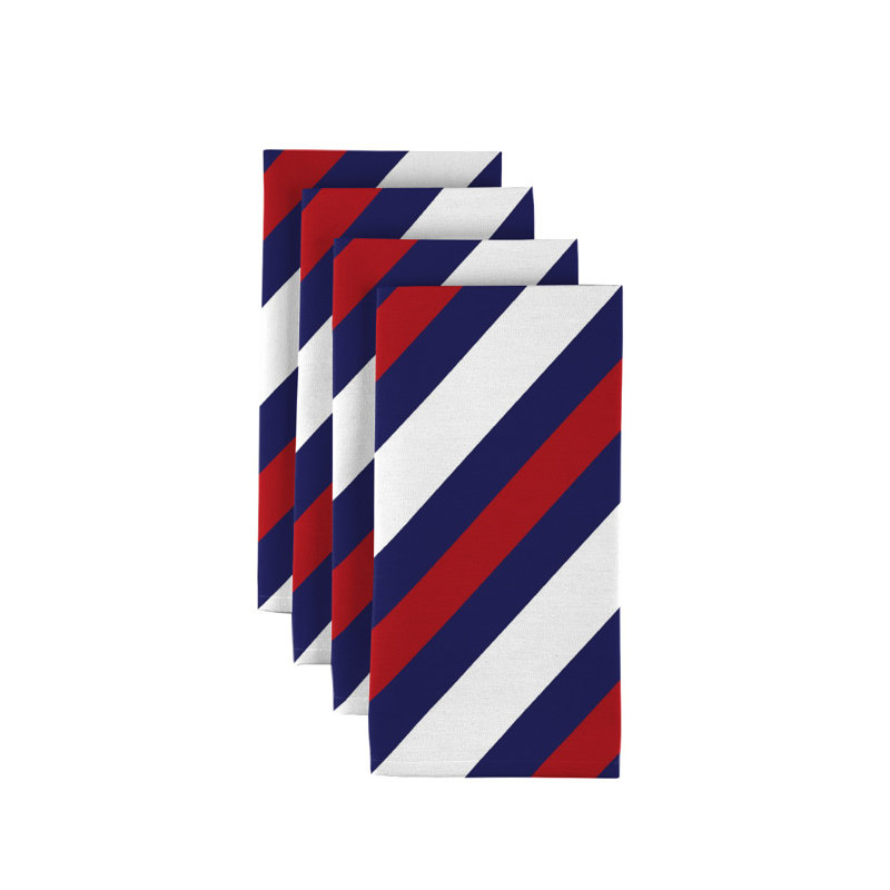 Polyester Striped Square Napkin