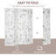 Paravent 4 panneaux pliable, cloison blanche pour créer un espace privé dans la chambre à coucher, bureau blanc, espace salon, maison