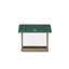 Mangeoire d'oiseaux à double face suspendue ou montée en plastique recyclé 10 po Birds Choice, taupe / vert-14033272-78617447
