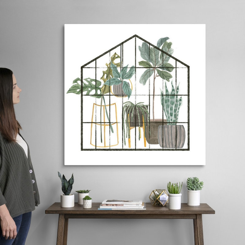 «My Greenhouse II», art mural sur toile, Toile tendue, H 36 po x l 36 po