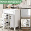Meuble-lavabo 24 po avec lavabo en céramique, petite armoire de salle de bain, armoire moderne avec 2 tiroirs et tablette réglable-958709487