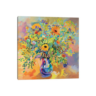 Warm Bouquet by Katharina Valeeva - Wrapped Canvas Painting