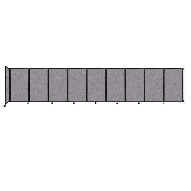 11 - Cloison pliante à panneaux, 9, Gris foncé, H 60 po x l 300 po x P 12 po