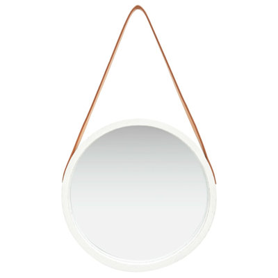 Hanging Mirror Height Adjustable Wall Mirror Bathroom Mirror Round -  August Grove®, 781E442B8C6C4CB58CD1BD8D0B08CEB2