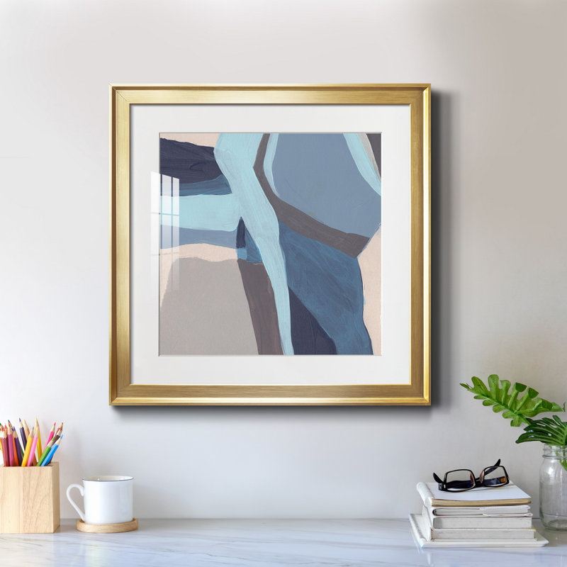 Blue Chrysalis II - reproduction encadrée de qualité supérieure - prête à être accrochée, H 24 po x l 24 po x P 1 po
