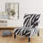 Zebra Striped - Upholstered Accent Slipper Chair-1824966591