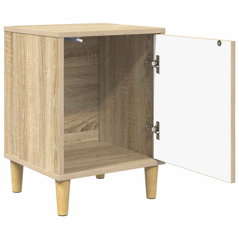36cm W Engineered Wood Bedside Table