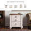 Aidsa Drawer Nightstand in Whitewash