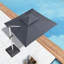 Myrtille 3.6m Square Cantilever Parasol Umbrella-1537962376