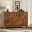 Buffet 44,3 "de style Mid-Century moderne avec rangement, 3 portes et tablettes-14478934
