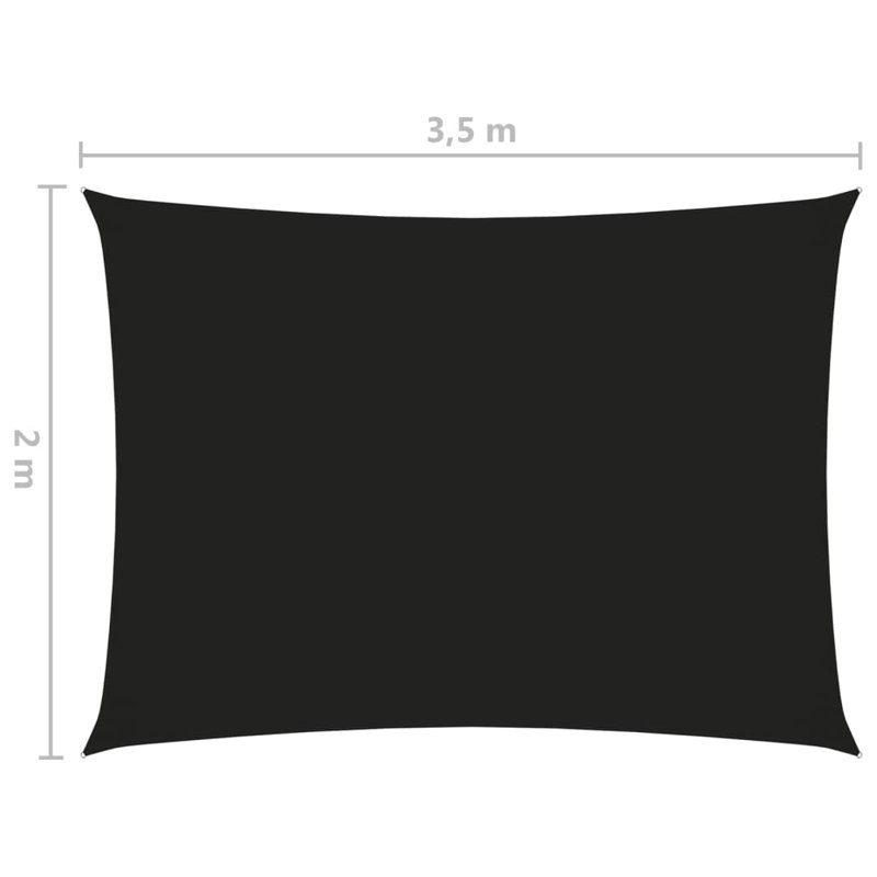 Naplate 2m x 3.5m Rectangular Shade Sail