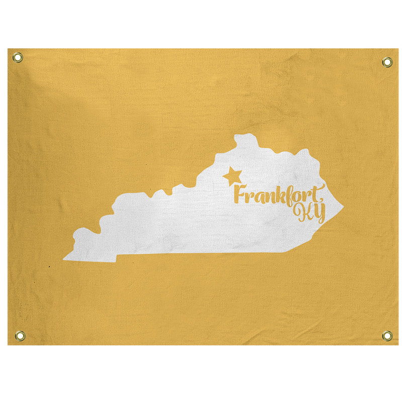 Tapisserie murale frankfort kentucky, H 26 po x l 36 po, Jaune