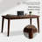Solid Wood Compact Writing Desk with Mid-Century Modern Designs