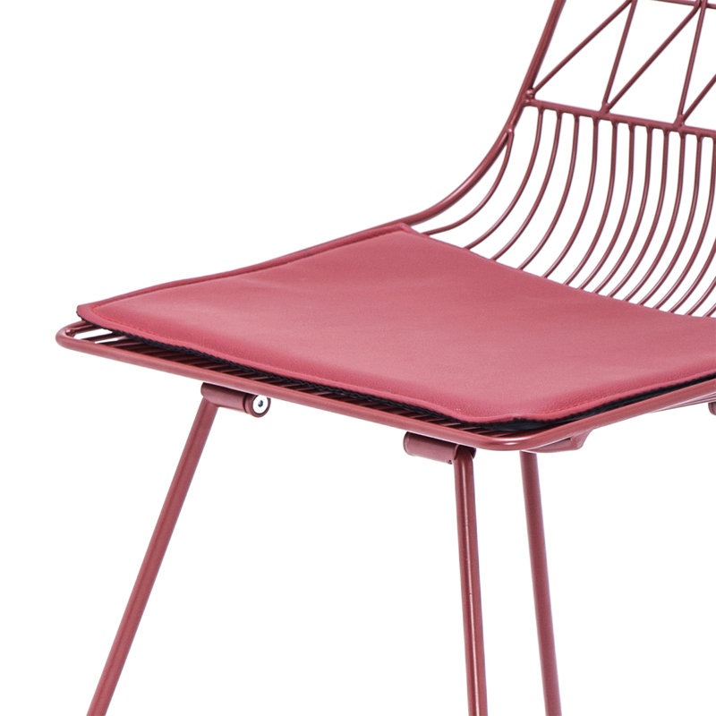 Ensemble de 2 chaises bistro Industrial, Rouge