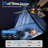 52" 5- Blade Industrial Large Ceiling Fan with Light Kit and Remote Black Farmhouse 6-speed Reversible DC Motor Fandelier