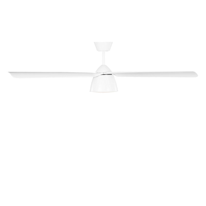 Studio Smart 60 LED Ceiling Fan, Matte White